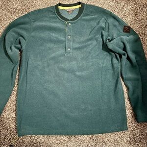 Eddie Bauer - Men’s Green Fleece sweatshirt - Size Large